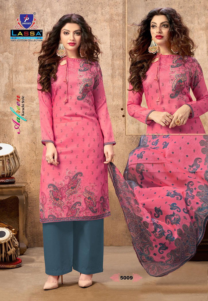 Arihant Lass Afreen 5 Latest Fancy Designer Regular Casual Wear Patiyala Printed Karachi Cotton Dress Material Collection
